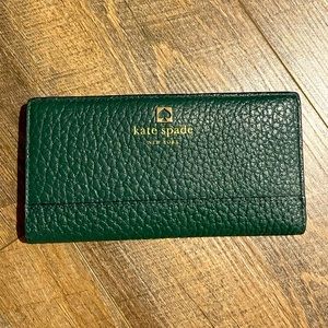 Kate Spade Pebble Leather Folio Wallet